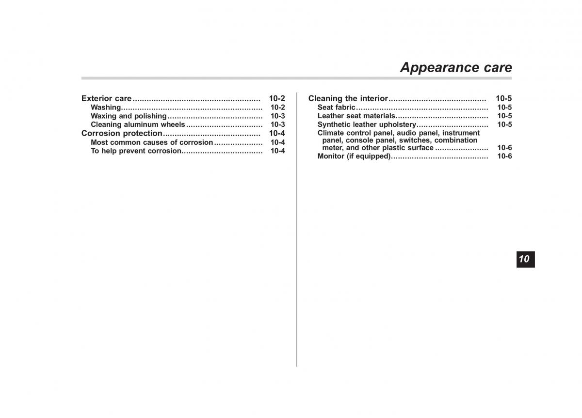 Subaru Outback Legacy V 5 owners manual / page 476