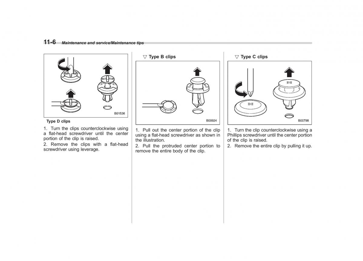 Subaru Outback Legacy V 5 owners manual / page 487