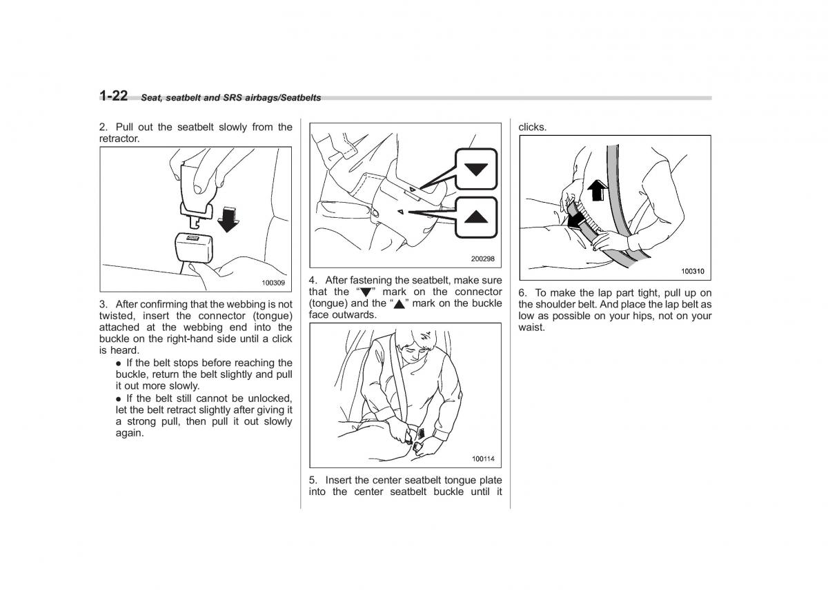 Subaru Outback Legacy V 5 owners manual / page 49