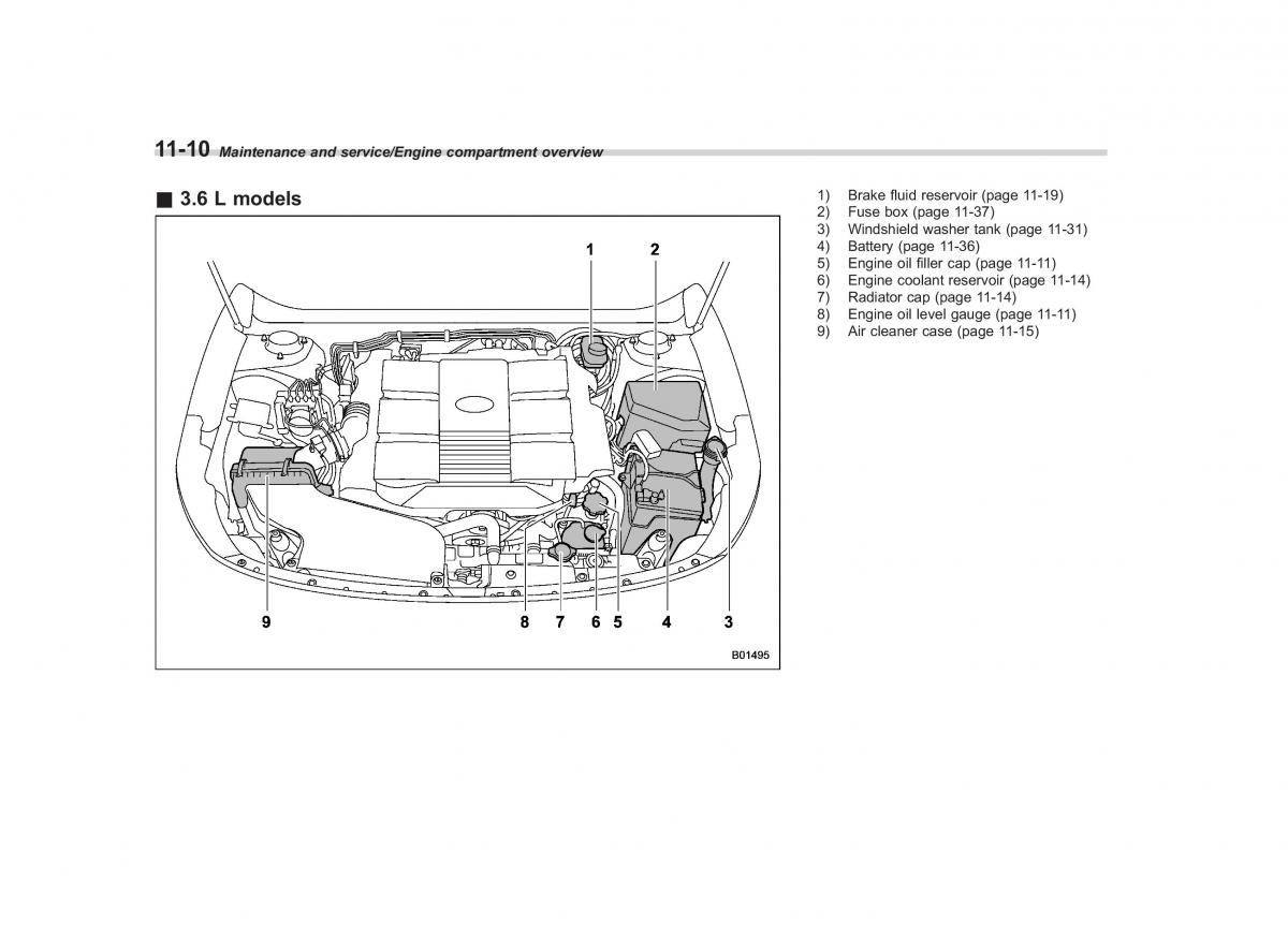 Subaru Outback Legacy V 5 owners manual / page 491