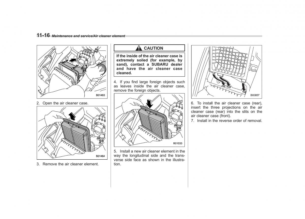 Subaru Outback Legacy V 5 owners manual / page 497