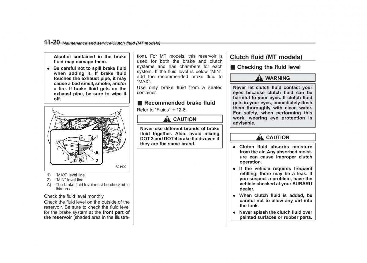 Subaru Outback Legacy V 5 owners manual / page 501