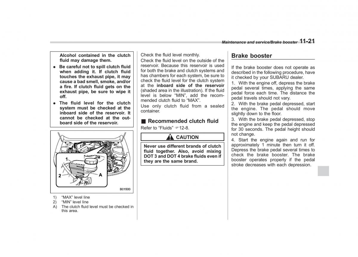 Subaru Outback Legacy V 5 owners manual / page 502