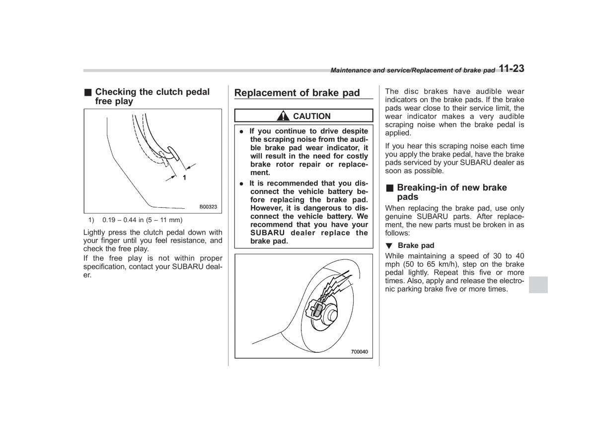 Subaru Outback Legacy V 5 owners manual / page 504