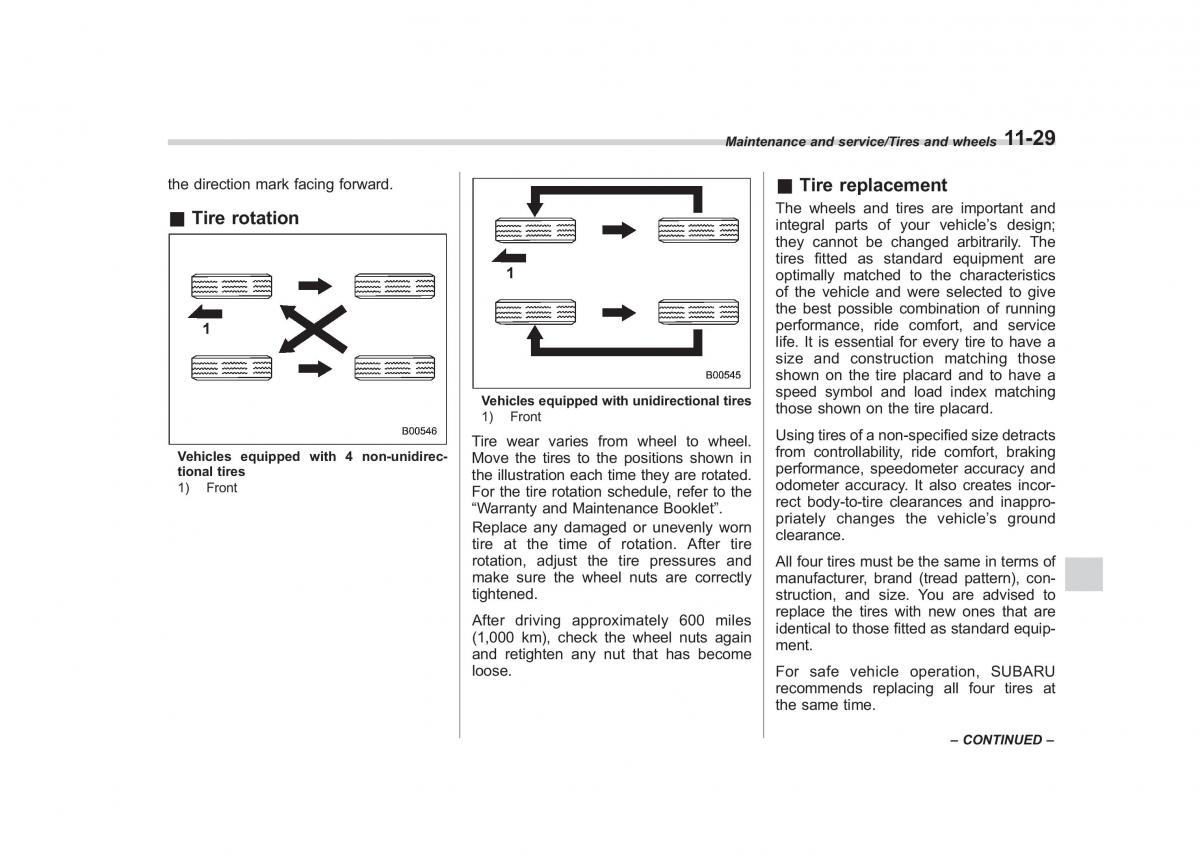 Subaru Outback Legacy V 5 owners manual / page 510