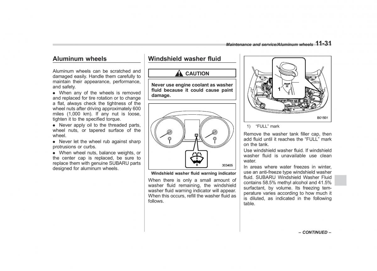 Subaru Outback Legacy V 5 owners manual / page 512