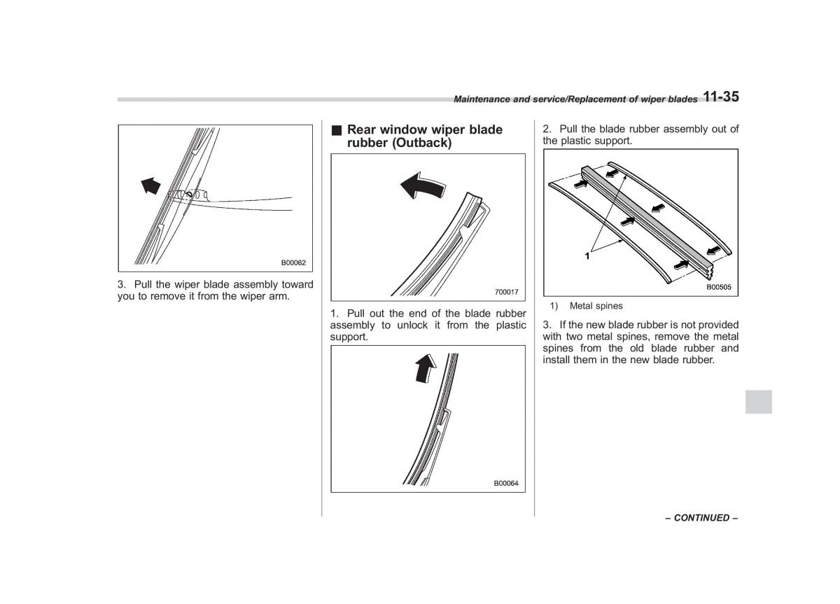 Subaru Outback Legacy V 5 owners manual / page 516