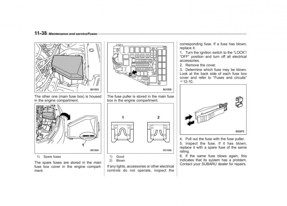 Subaru Outback Legacy V 5 owners manual / page 519