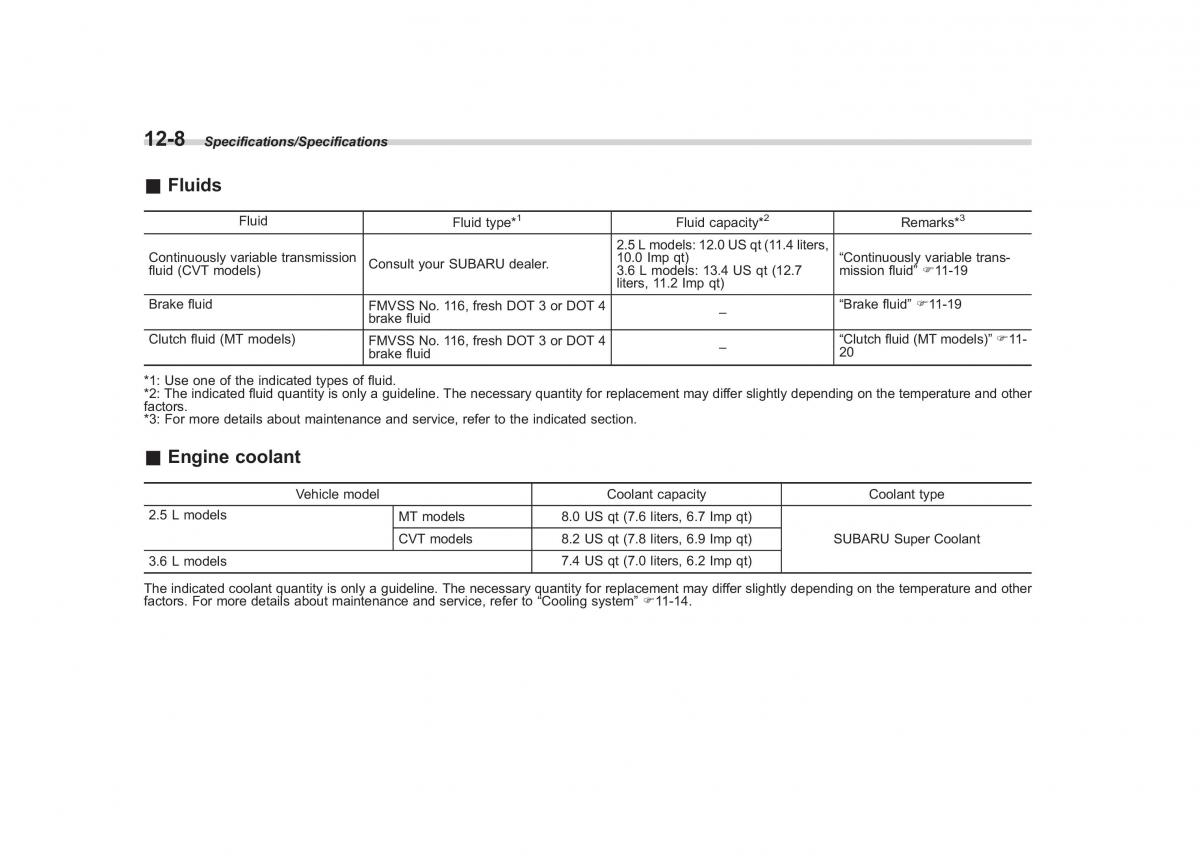 Subaru Outback Legacy V 5 owners manual / page 541