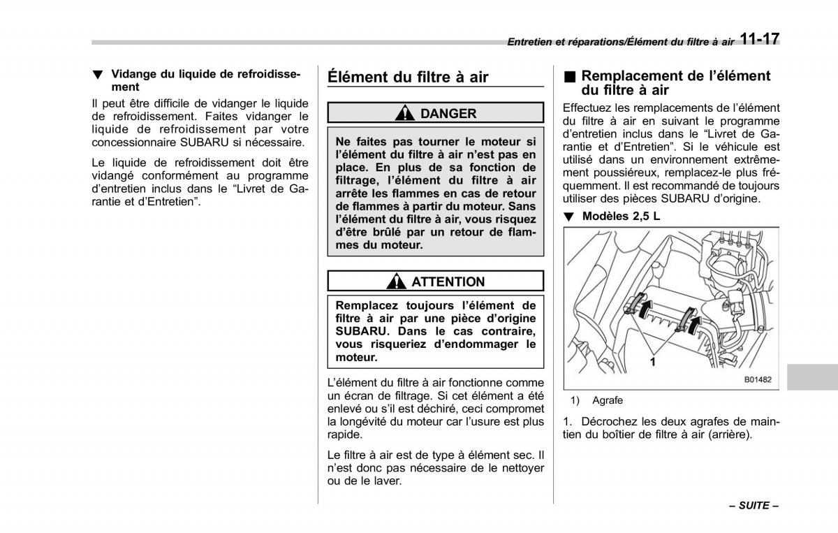 Subaru Outback Legacy V 5 manuel du proprietaire / page 542