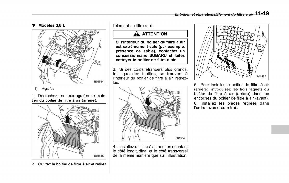 Subaru Outback Legacy V 5 manuel du proprietaire / page 544