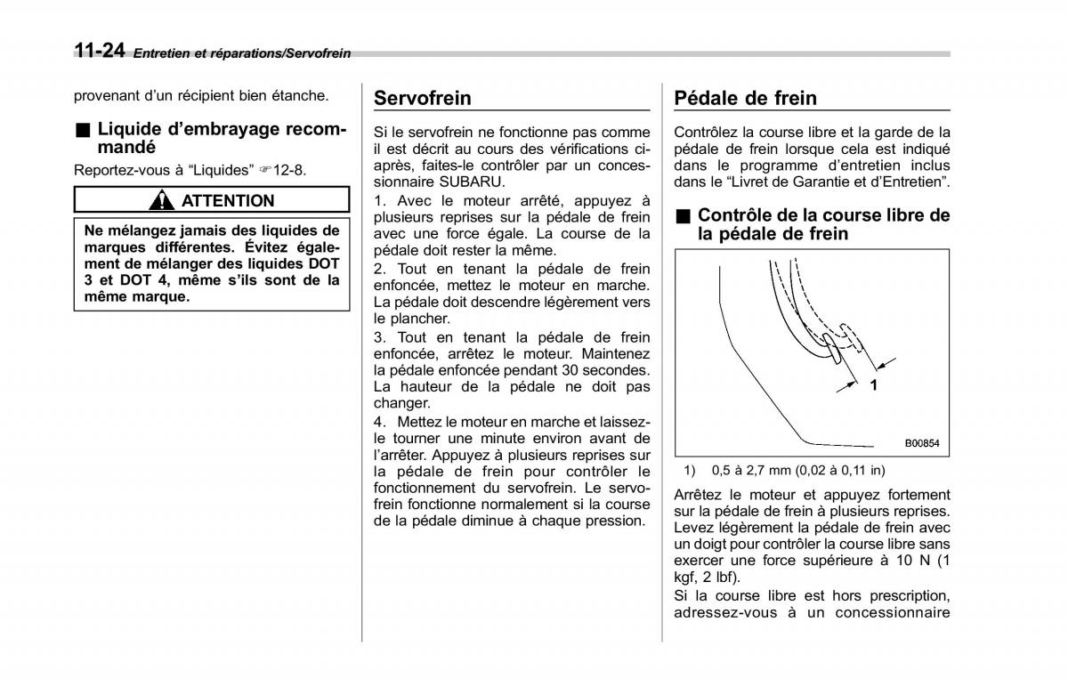 Subaru Outback Legacy V 5 manuel du proprietaire / page 549