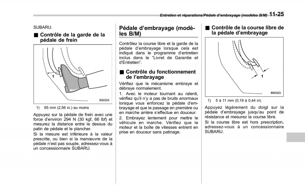 Subaru Outback Legacy V 5 manuel du proprietaire / page 550