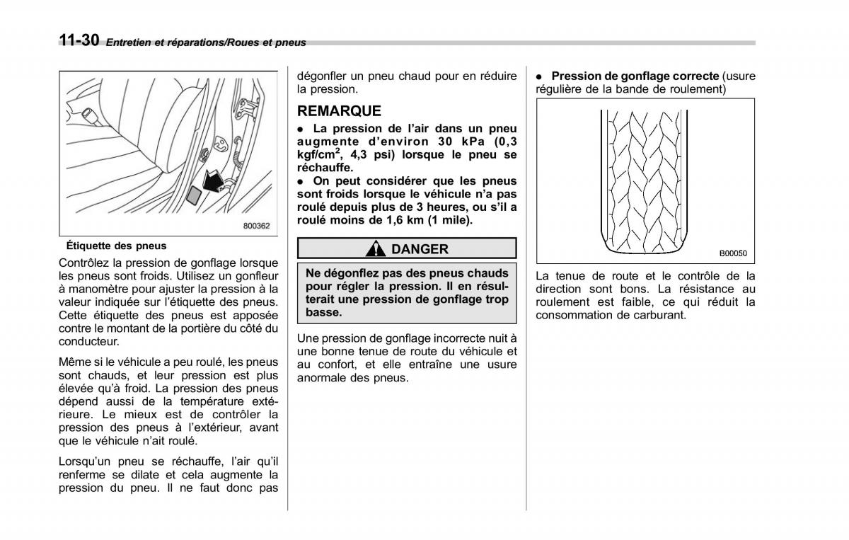 Subaru Outback Legacy V 5 manuel du proprietaire / page 555