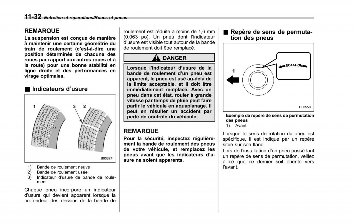 Subaru Outback Legacy V 5 manuel du proprietaire / page 557