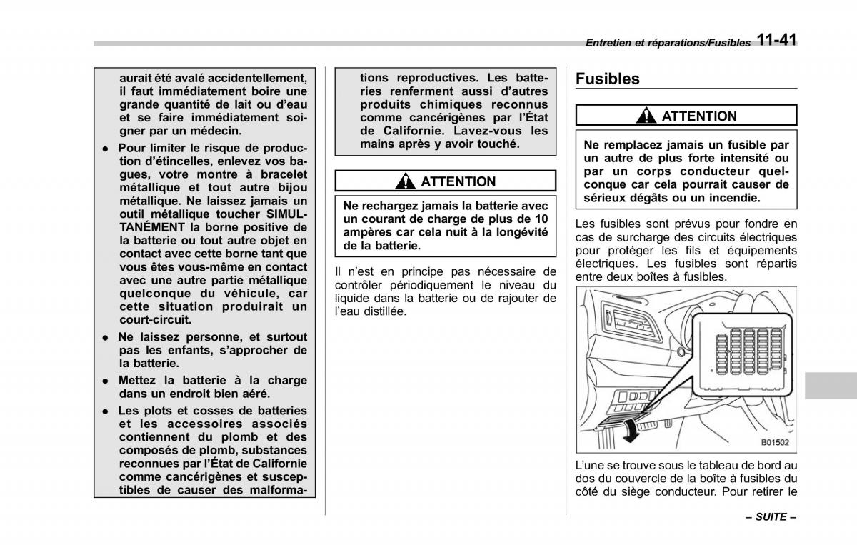 Subaru Outback Legacy V 5 manuel du proprietaire / page 566