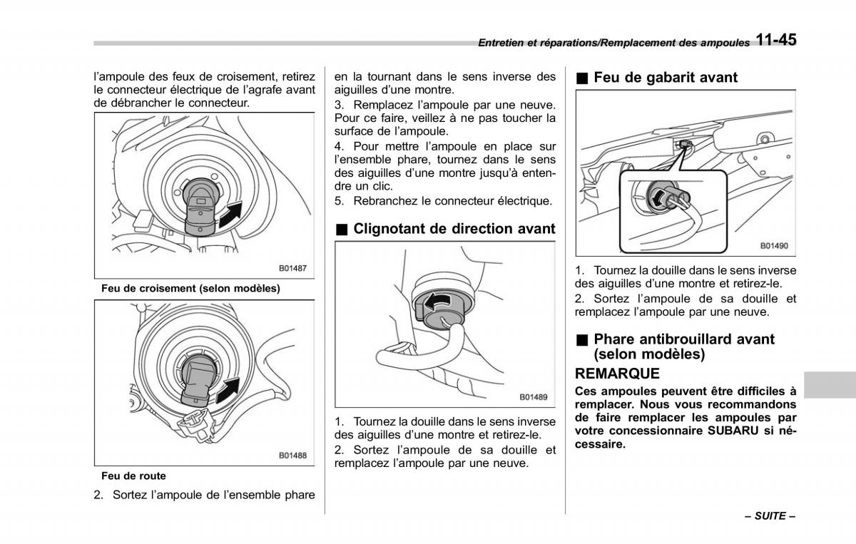 Subaru Outback Legacy V 5 manuel du proprietaire / page 570