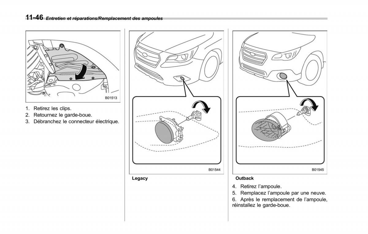 Subaru Outback Legacy V 5 manuel du proprietaire / page 571