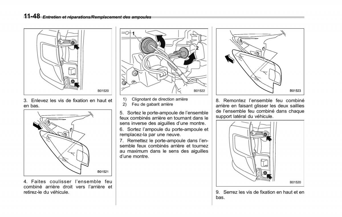 Subaru Outback Legacy V 5 manuel du proprietaire / page 573