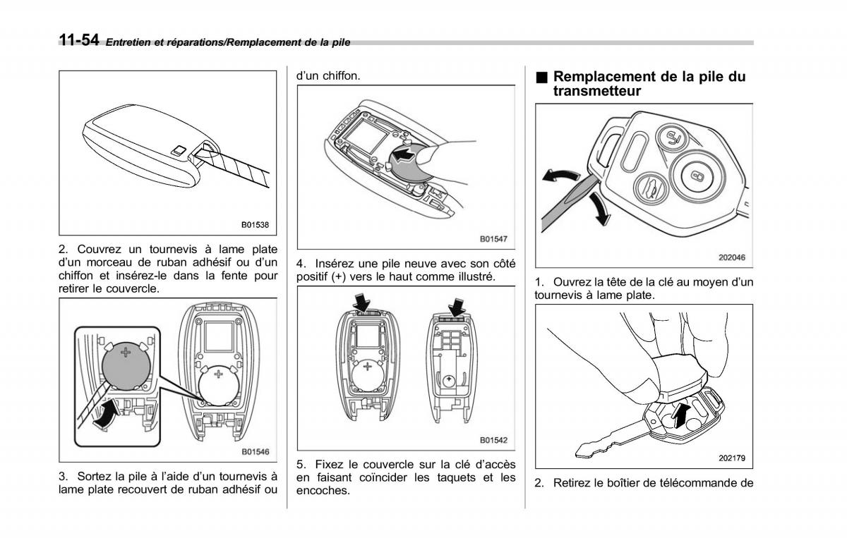 Subaru Outback Legacy V 5 manuel du proprietaire / page 579