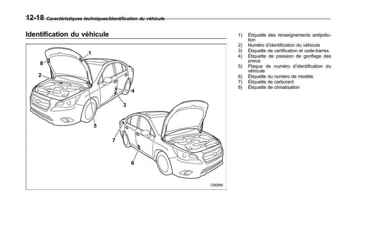 Subaru Outback Legacy V 5 manuel du proprietaire / page 599