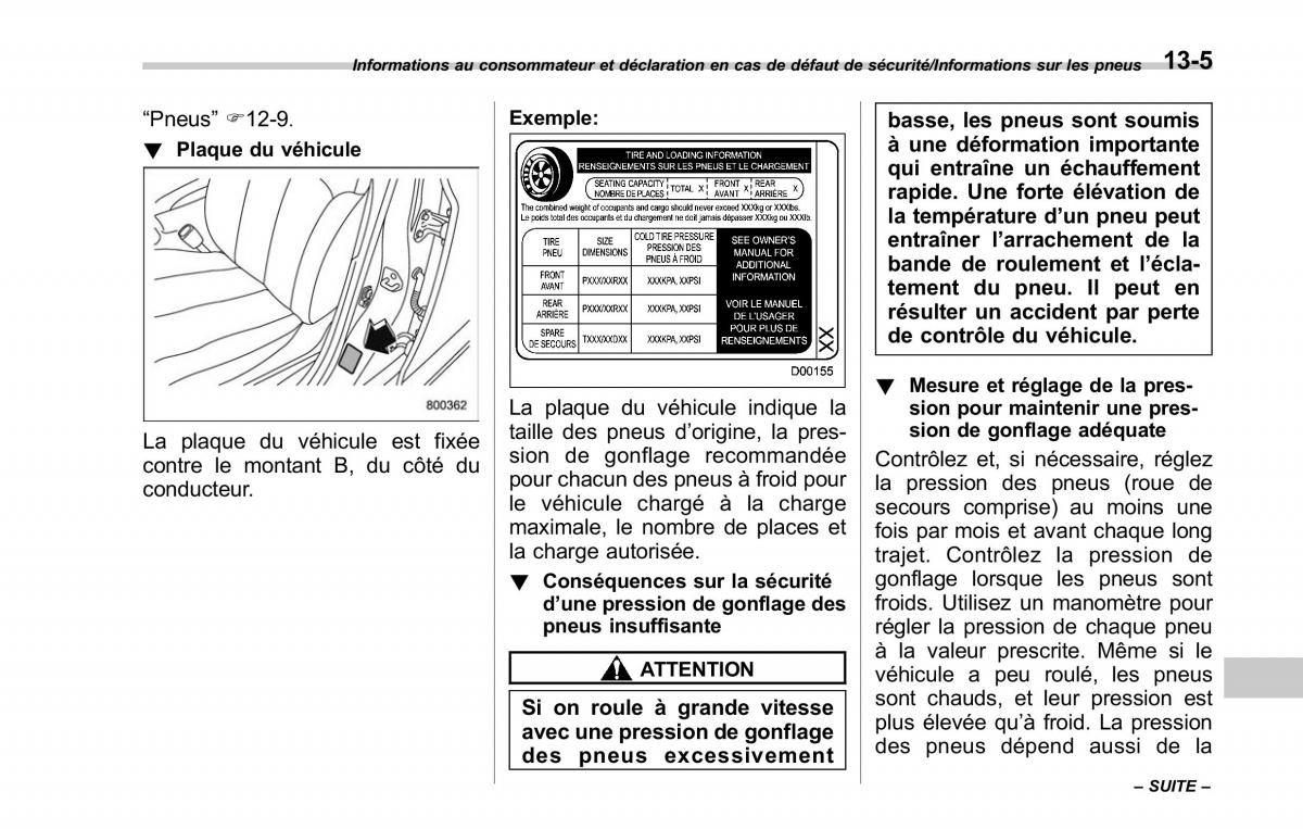 Subaru Outback Legacy V 5 manuel du proprietaire / page 604