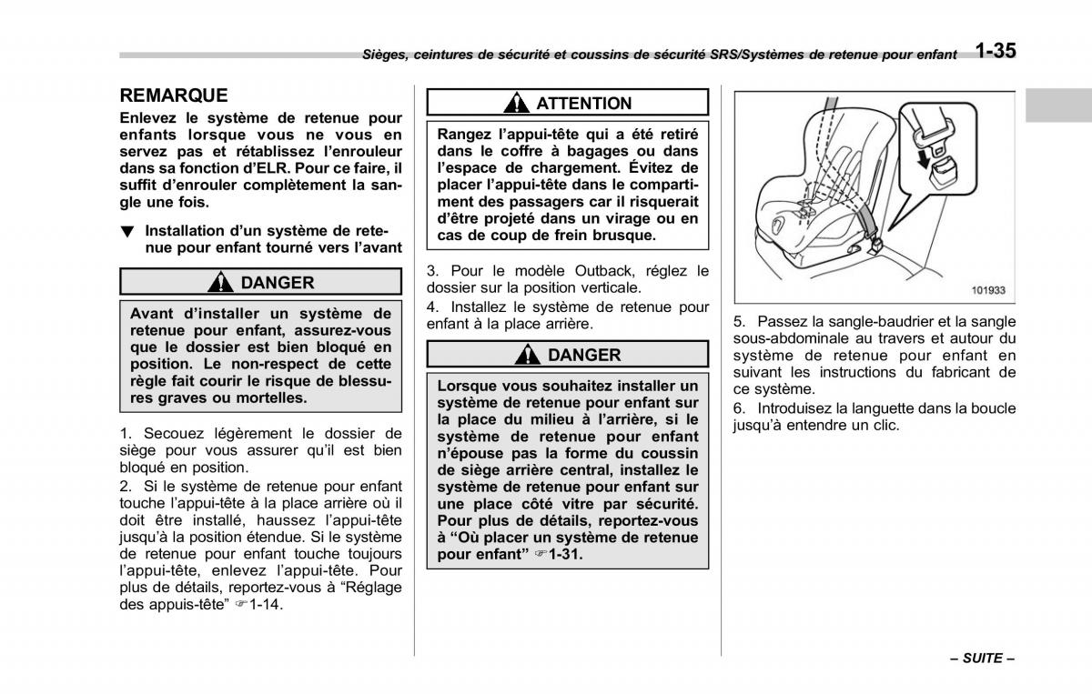 Subaru Outback Legacy V 5 manuel du proprietaire / page 66