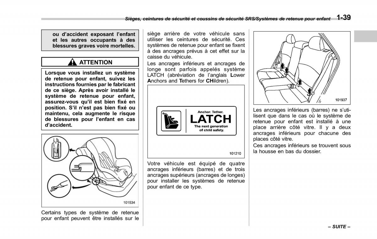 Subaru Outback Legacy V 5 manuel du proprietaire / page 70