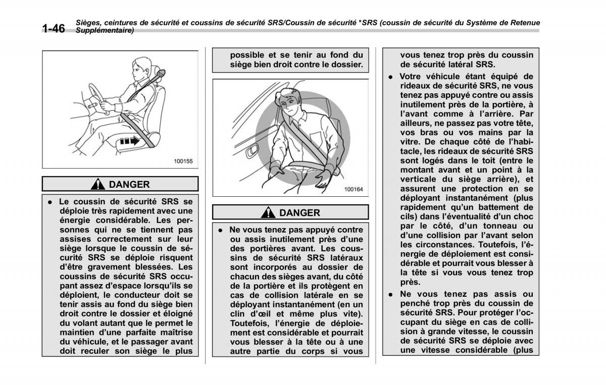 Subaru Outback Legacy V 5 manuel du proprietaire / page 77