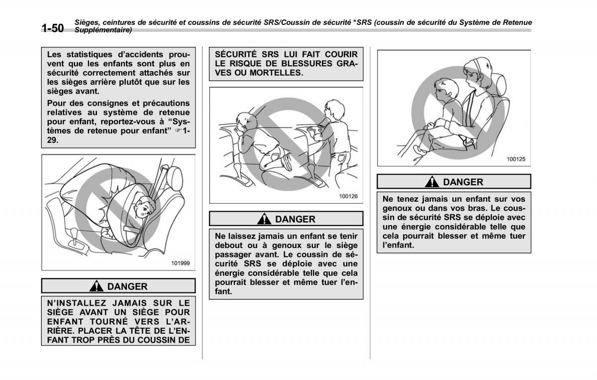 Subaru Outback Legacy V 5 manuel du proprietaire / page 81