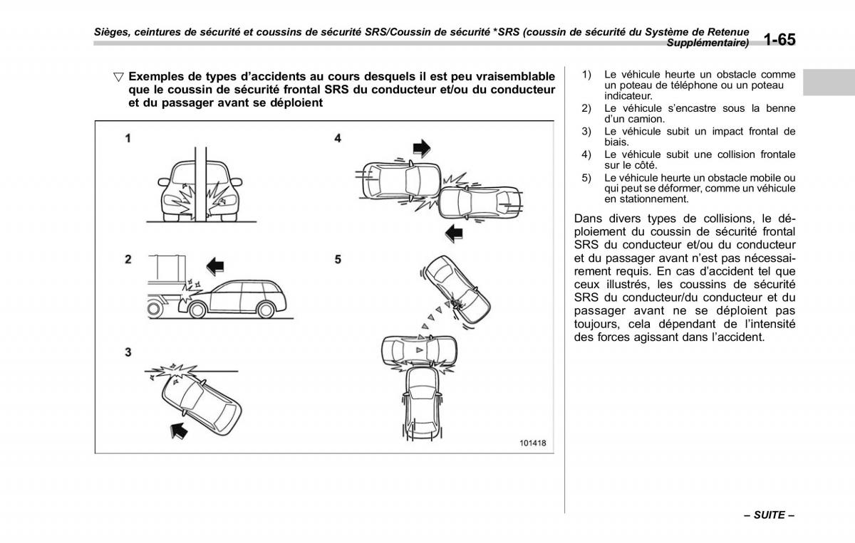 Subaru Outback Legacy V 5 manuel du proprietaire / page 96