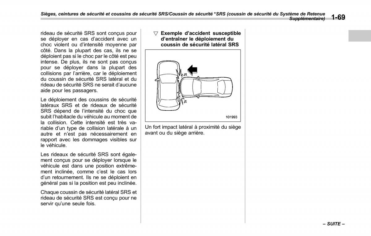 Subaru Outback Legacy V 5 manuel du proprietaire / page 100