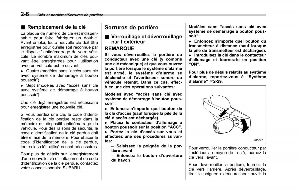 Subaru Outback Legacy V 5 manuel du proprietaire / page 115