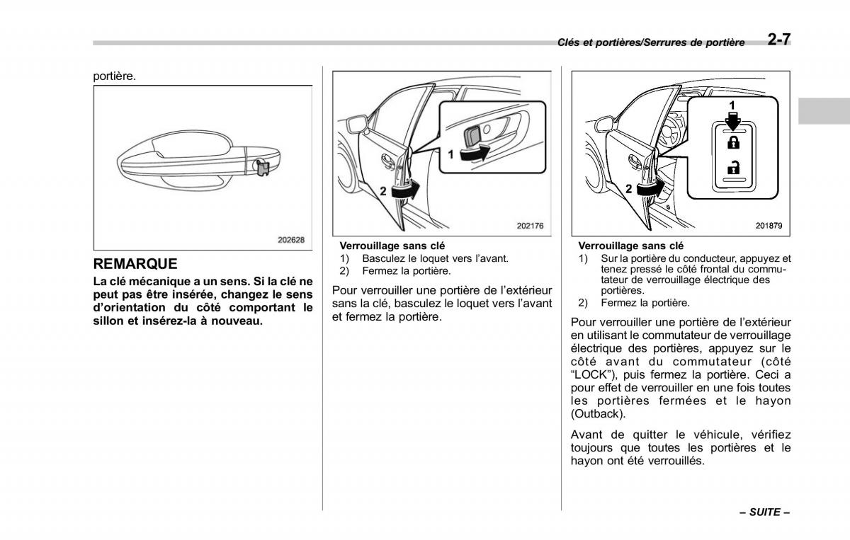 Subaru Outback Legacy V 5 manuel du proprietaire / page 116