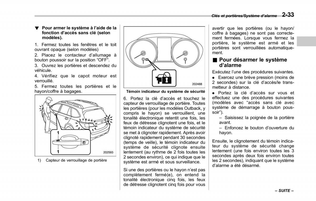 Subaru Outback Legacy V 5 manuel du proprietaire / page 142