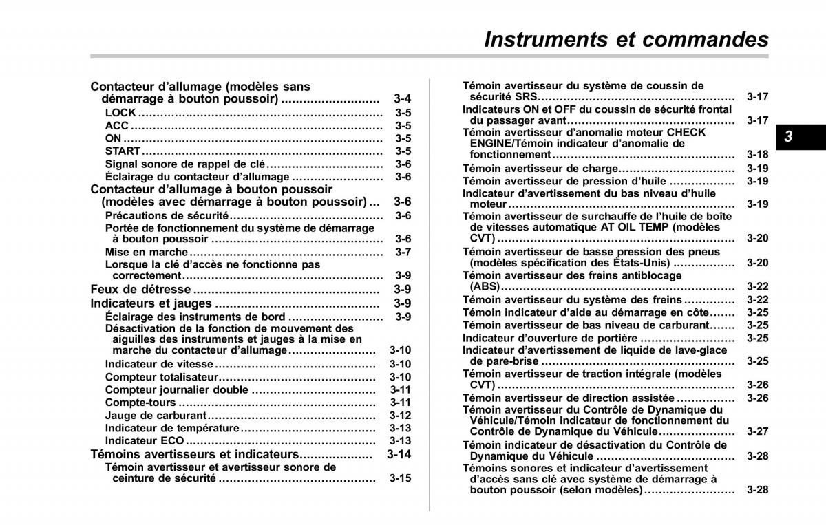 Subaru Outback Legacy V 5 manuel du proprietaire / page 164