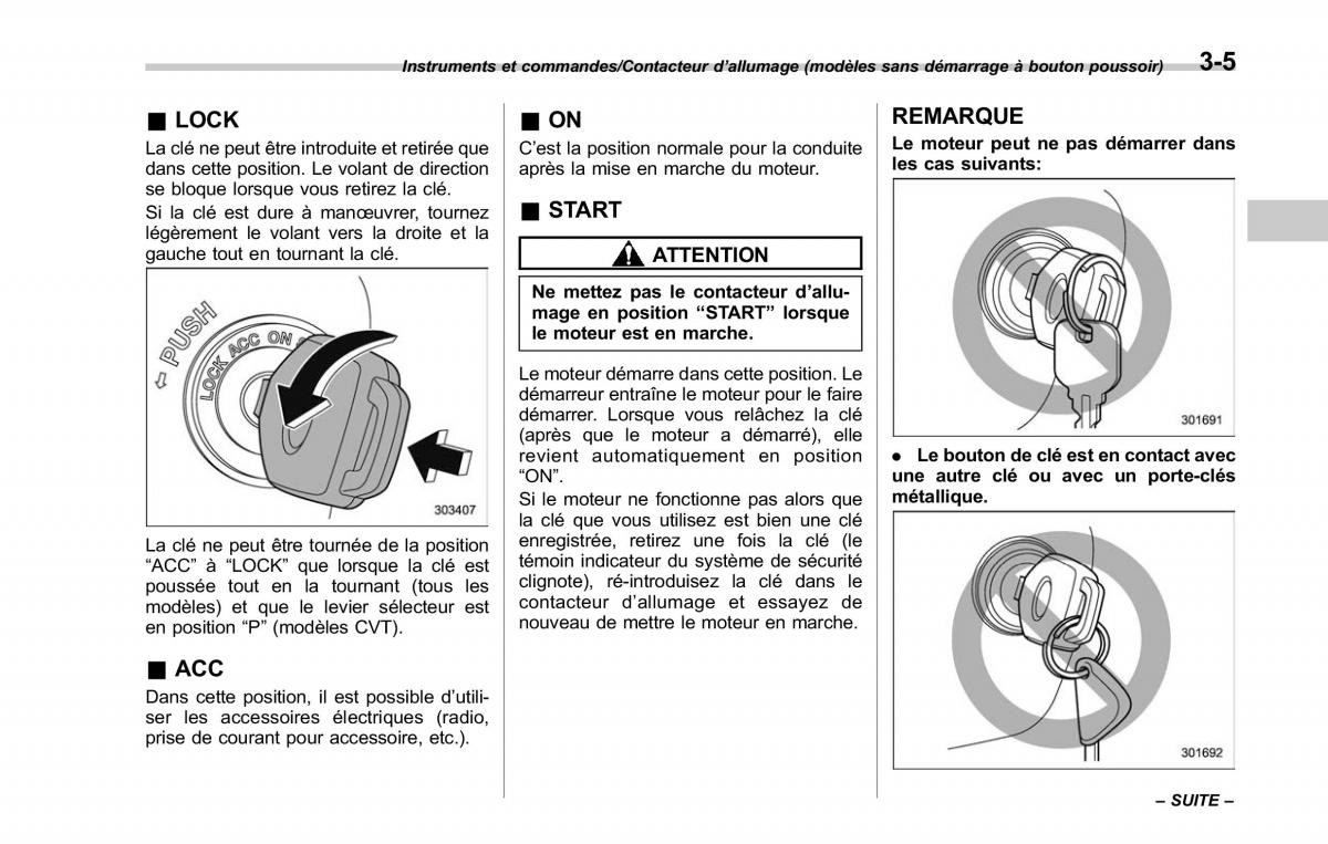 Subaru Outback Legacy V 5 manuel du proprietaire / page 168