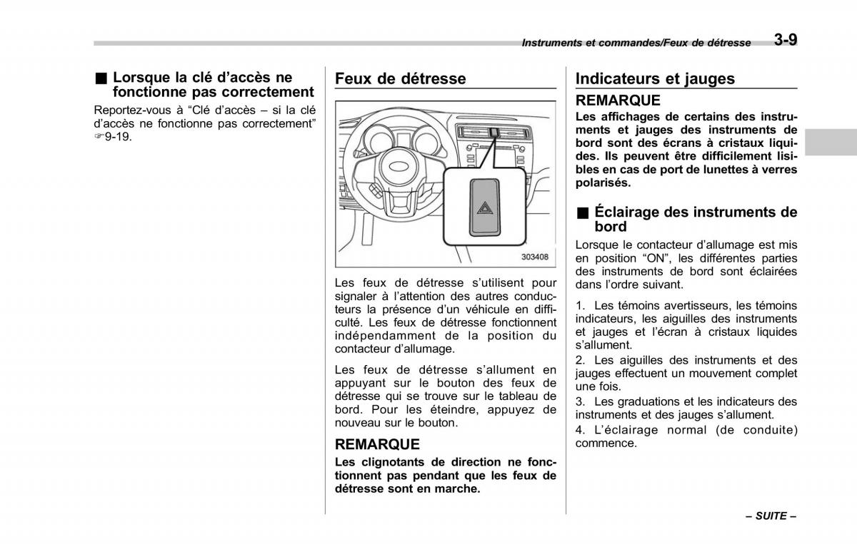 Subaru Outback Legacy V 5 manuel du proprietaire / page 172