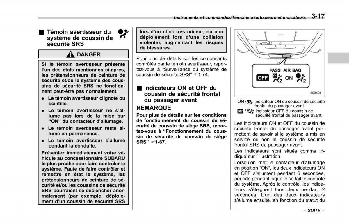 Subaru Outback Legacy V 5 manuel du proprietaire / page 180