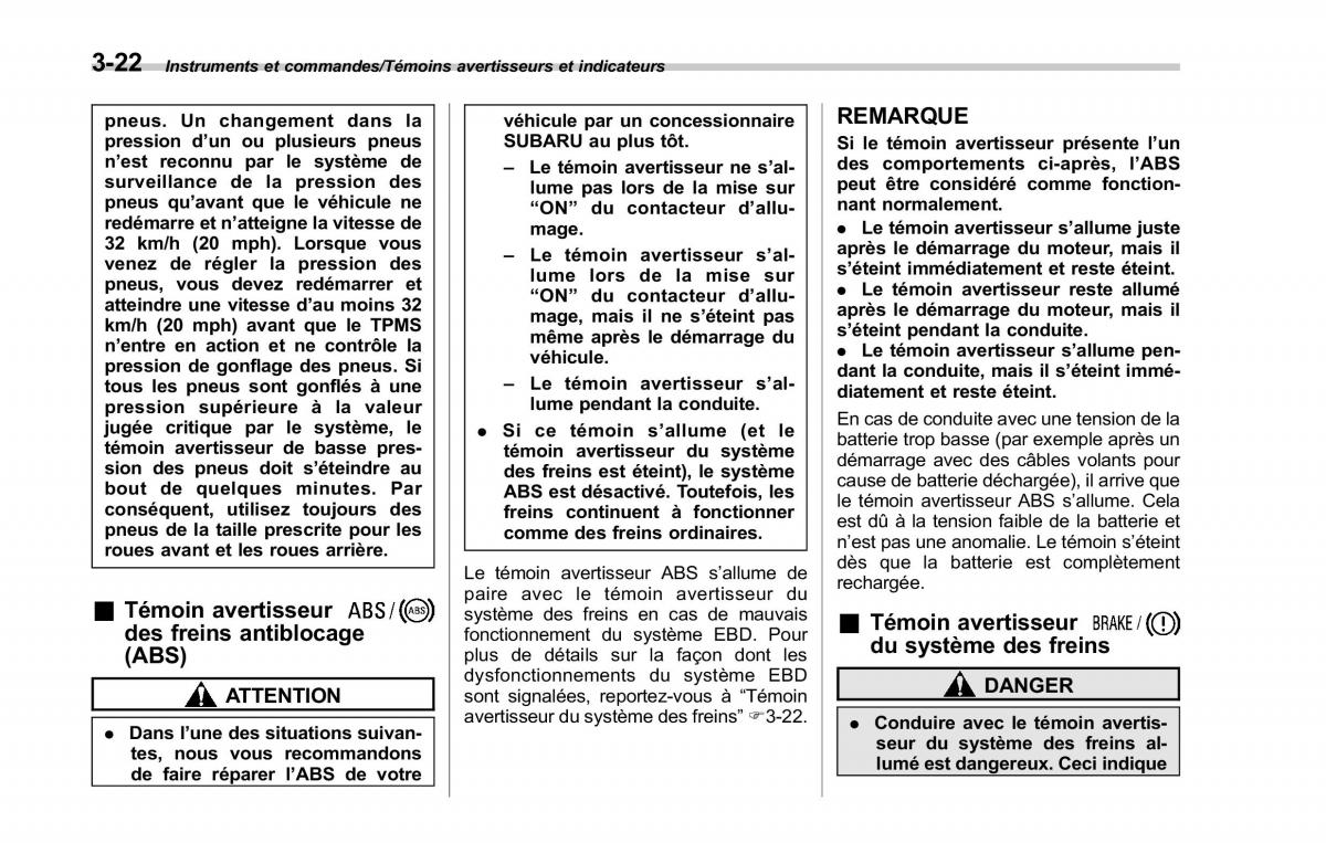 Subaru Outback Legacy V 5 manuel du proprietaire / page 185