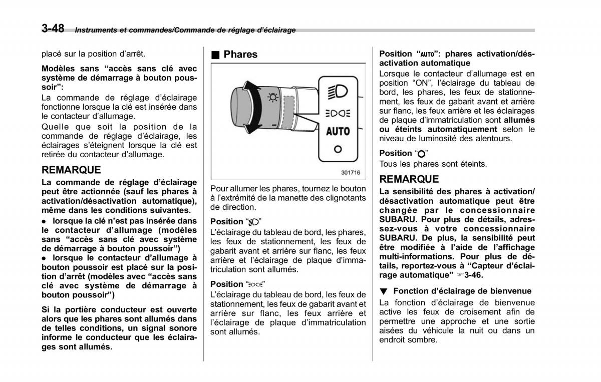 Subaru Outback Legacy V 5 manuel du proprietaire / page 211