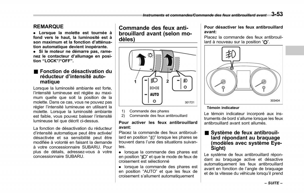 Subaru Outback Legacy V 5 manuel du proprietaire / page 216