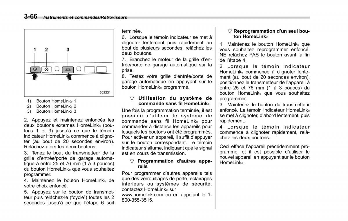 Subaru Outback Legacy V 5 manuel du proprietaire / page 229