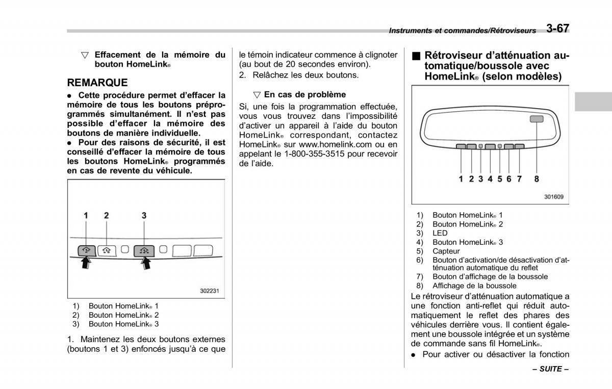 Subaru Outback Legacy V 5 manuel du proprietaire / page 230