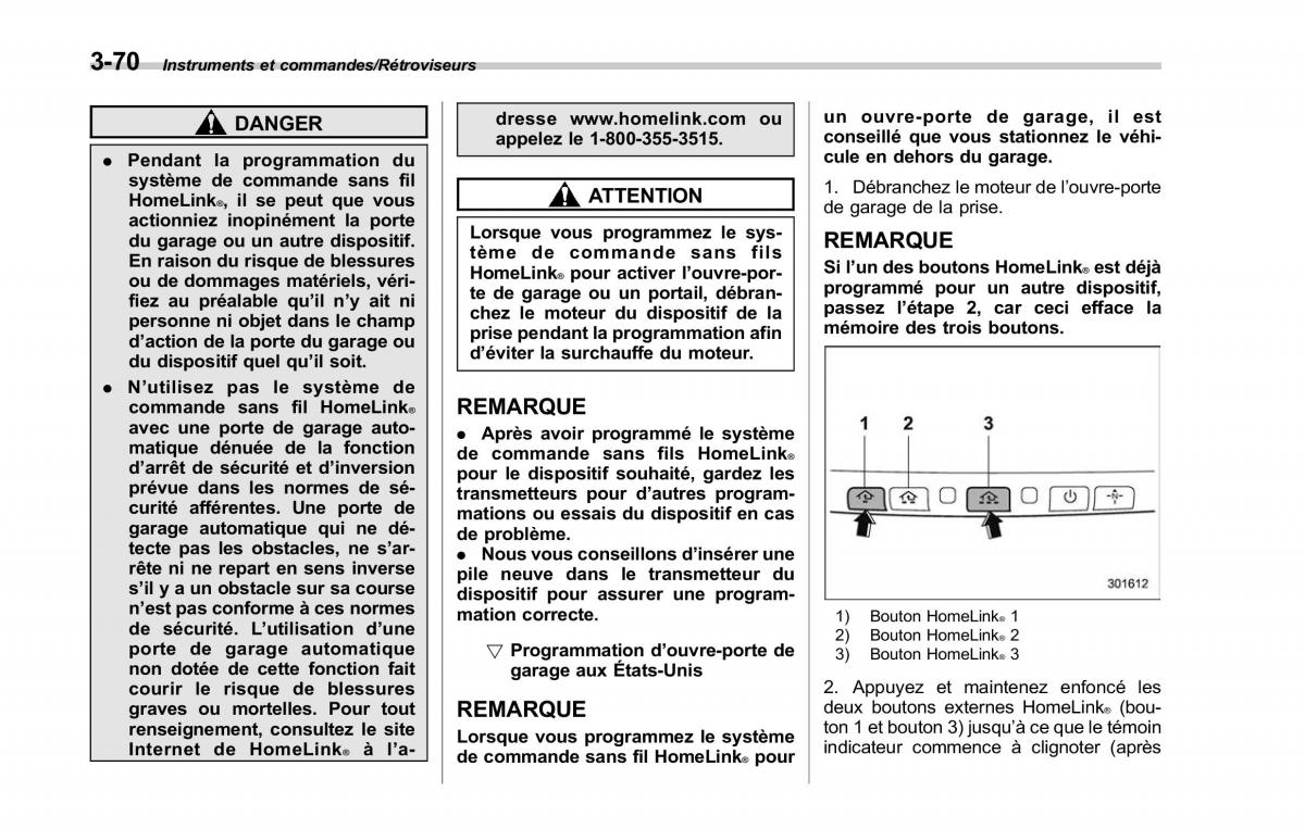 Subaru Outback Legacy V 5 manuel du proprietaire / page 233