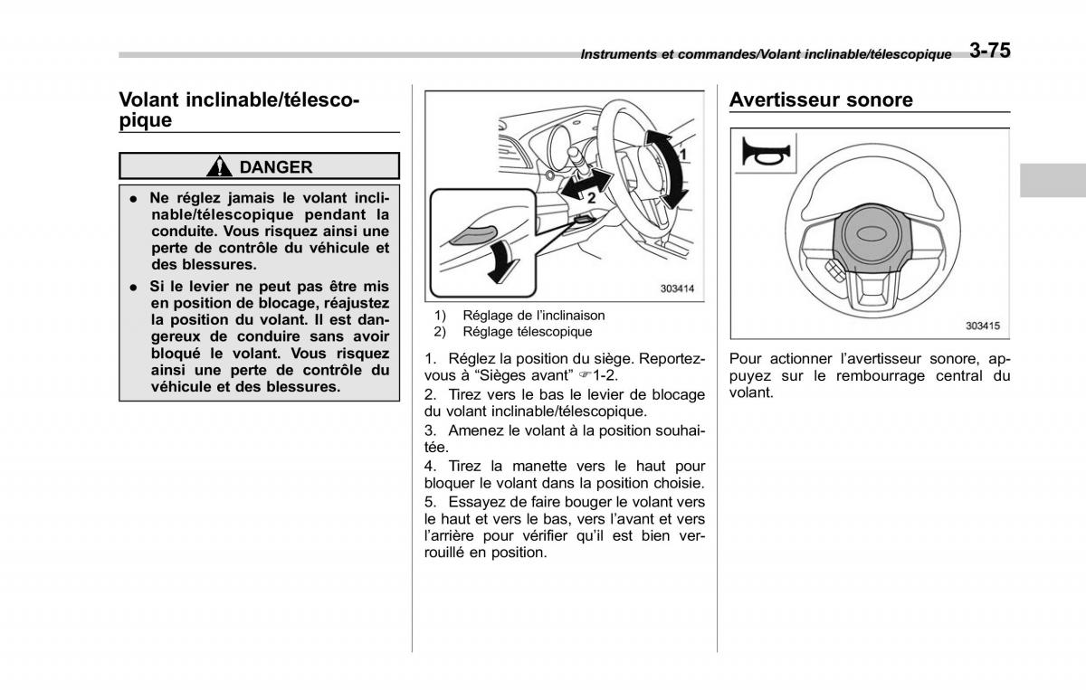 Subaru Outback Legacy V 5 manuel du proprietaire / page 238