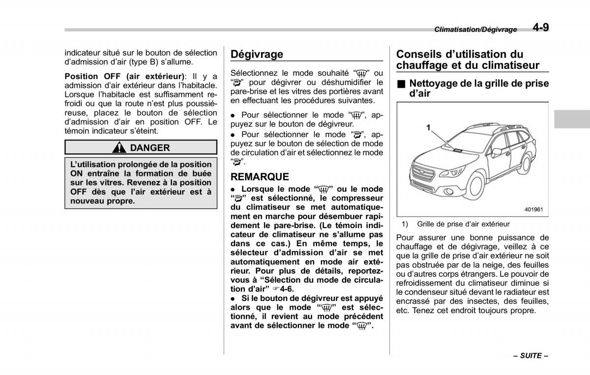 Subaru Outback Legacy V 5 manuel du proprietaire / page 248