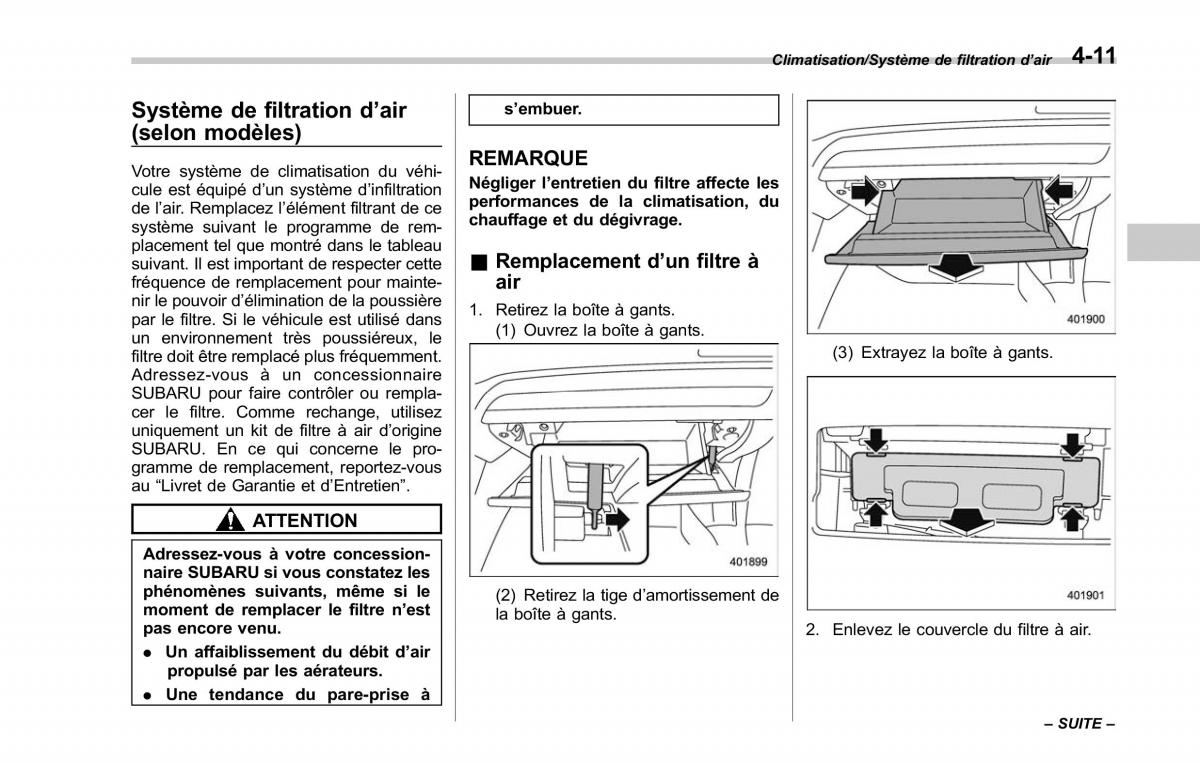 Subaru Outback Legacy V 5 manuel du proprietaire / page 250