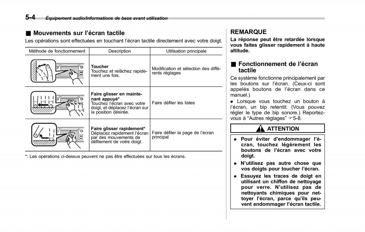 Subaru Outback Legacy V 5 manuel du proprietaire / page 255