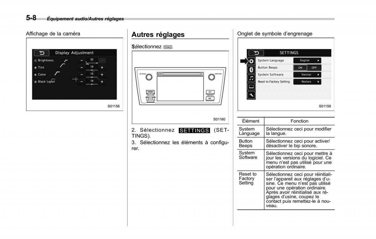 Subaru Outback Legacy V 5 manuel du proprietaire / page 259